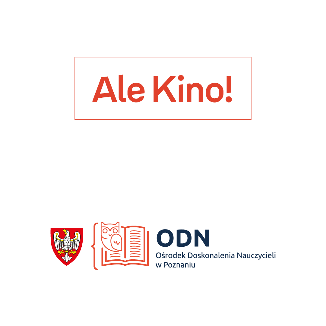 Logo Ale Kino! i Ośrodka Doskonalenia Nauczycieli w Poznaniu